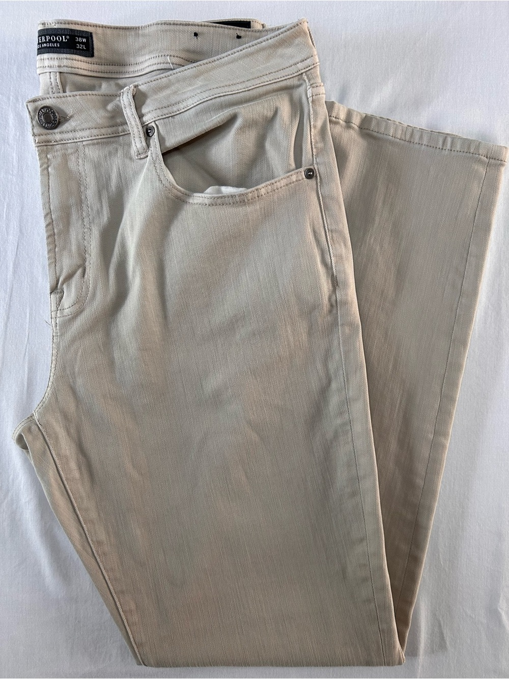 Liverpool Los Angeles Kingston Straight Pants 38x32 Khaki